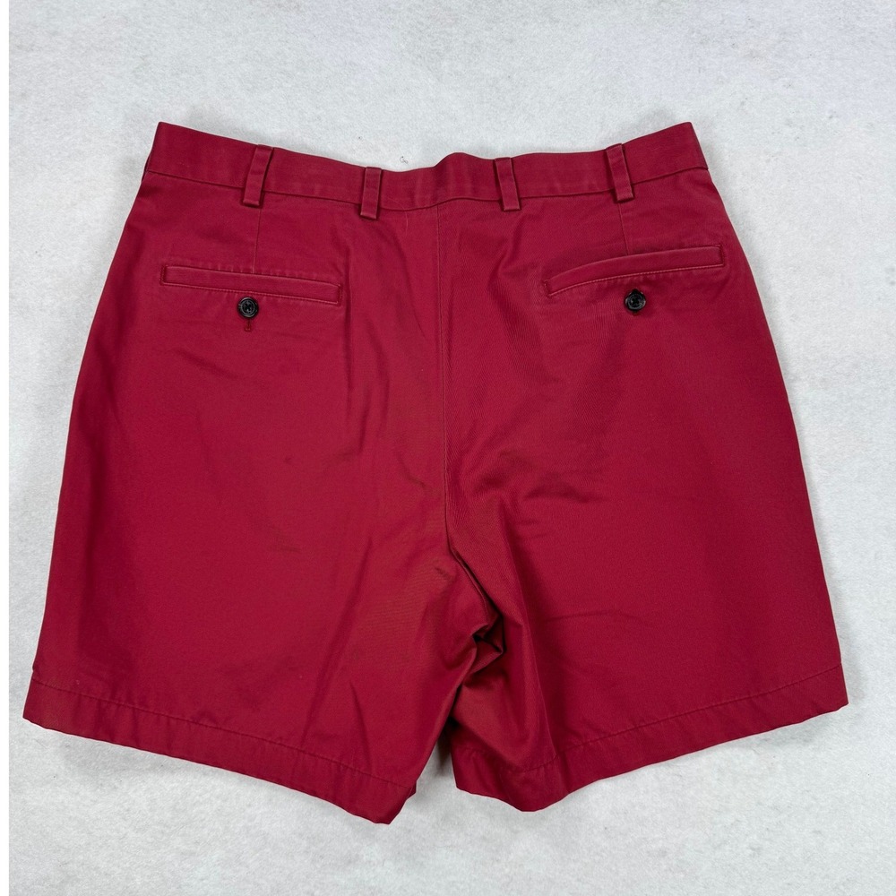 Brooks Brothers Mens 35 Advantage Chino Shorts Red Cotton Lightweight - Picture 8 of 8